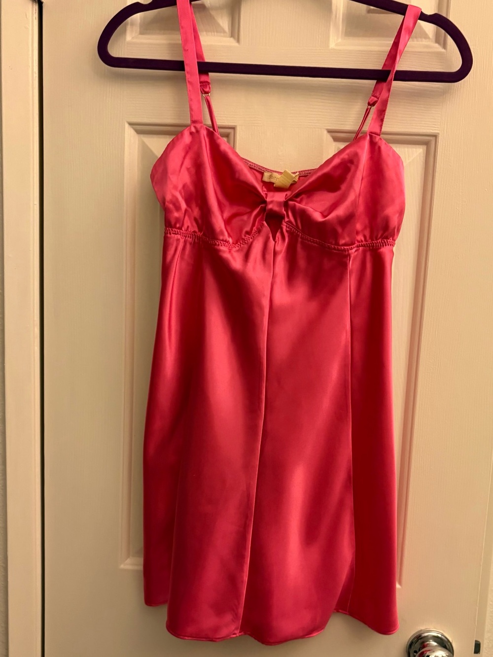 Satin Pink Chemise Slip Nightdress - Women Intimates & Sleepwear vintage